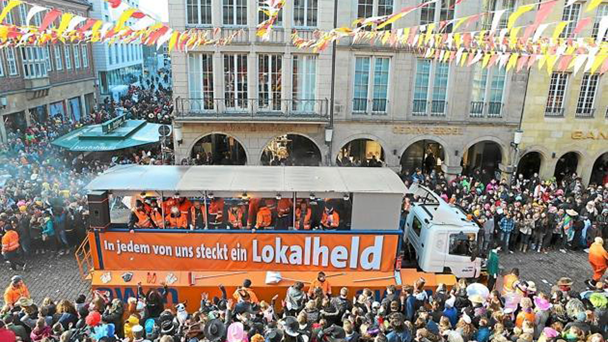 X und Y Design Abfall Wirtschaftsbetriebe Muenster Karneval