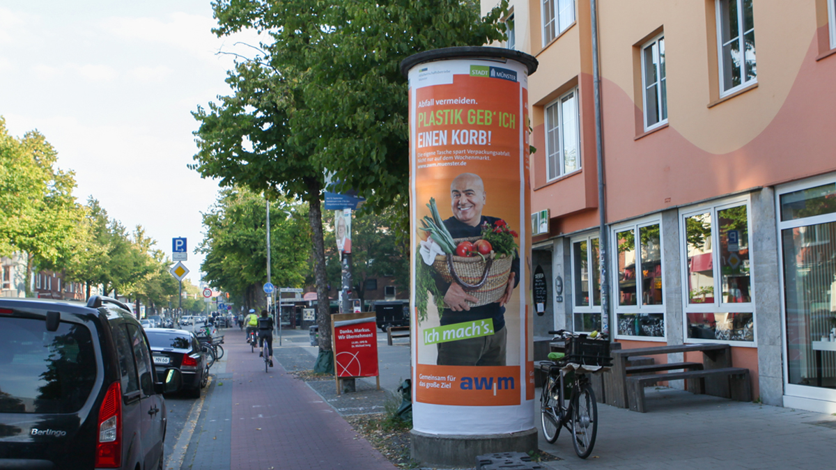 X und Y Design und Kommunikation Abfall Wirtschaftsbetriebe Muenster Buergerkampagne reloaded